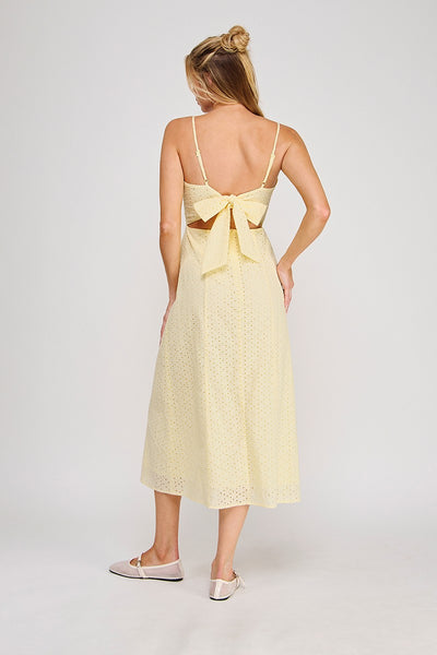 Lily Eyelet Maxi - Yellow