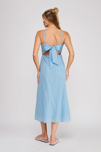 Lily Eyelet Maxi - Blue