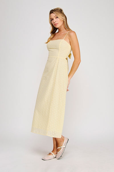 Lily Eyelet Maxi - Yellow
