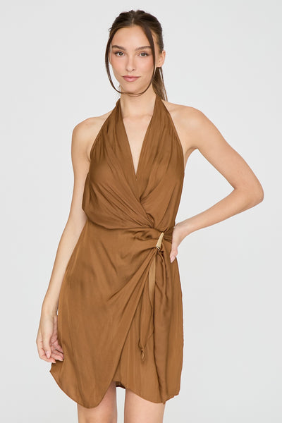 Cinnamon Nights Dress-Brown