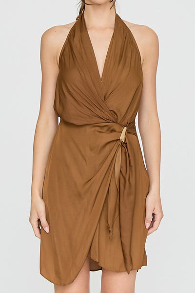 Cinnamon Nights Dress-Brown
