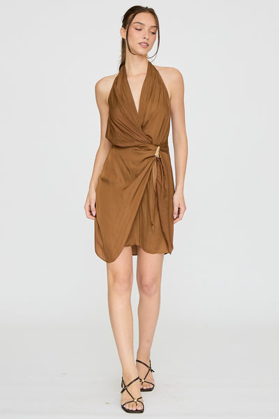 Cinnamon Nights Dress-Brown