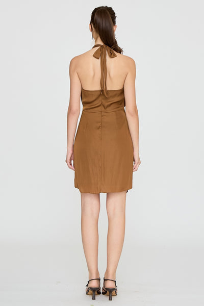 Cinnamon Nights Dress-Brown