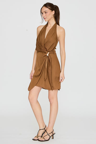 Cinnamon Nights Dress-Brown
