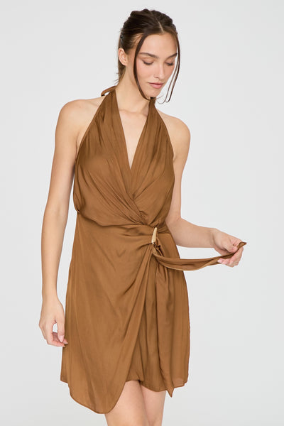 Cinnamon Nights Dress-Brown