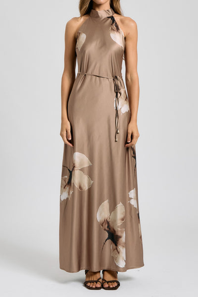 Mocha Rose Maxi Dress