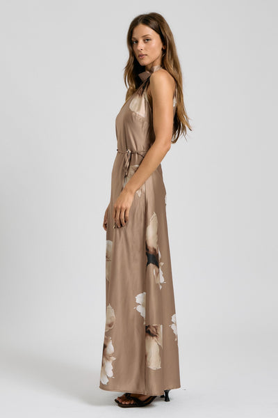 Mocha Rose Maxi Dress