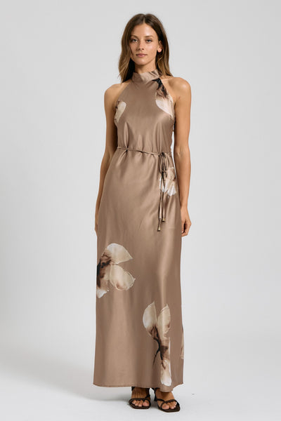 Mocha Rose Maxi Dress
