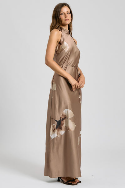 Mocha Rose Maxi Dress