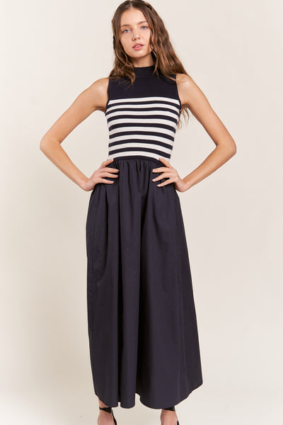 Luxe Maxi Dress - Navy