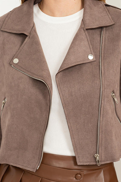 Phoenix Suede Jacket - Mushroom