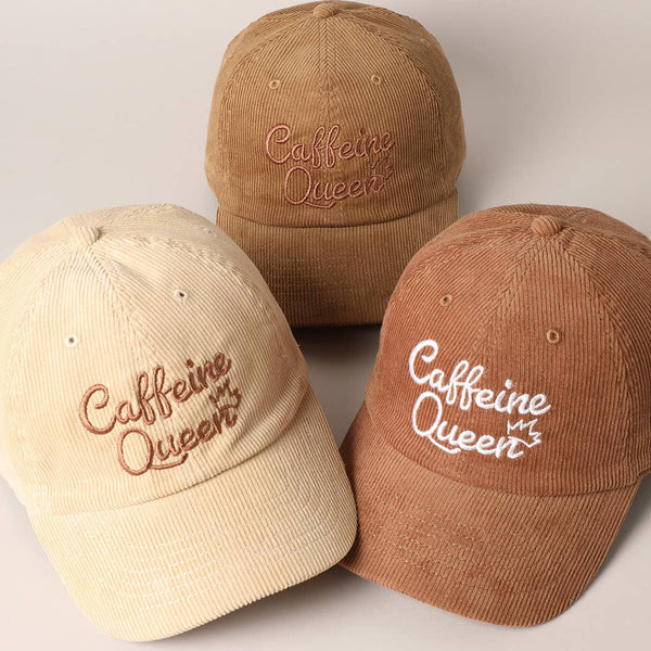 Caffeine Queen Corduroy Hat - Sand