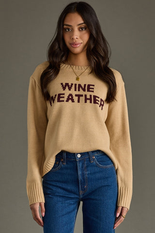 Wine Weather Sweater - Tan