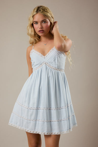 Shell Dress - Light Blue