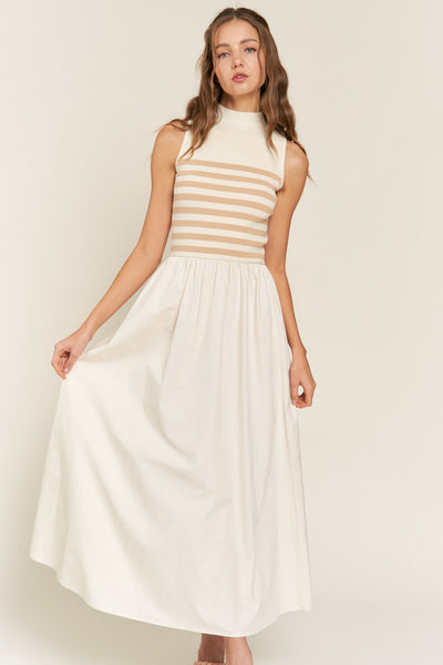Luxe Maxi Dress - Beige