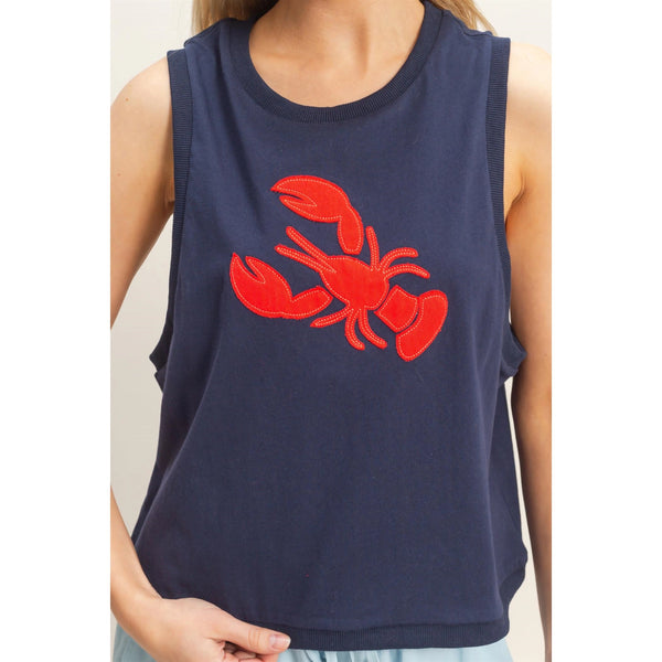 Pinch Me Top-Navy