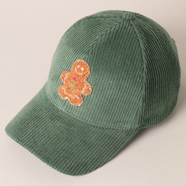Gingerbread Corduroy Hat - Sage