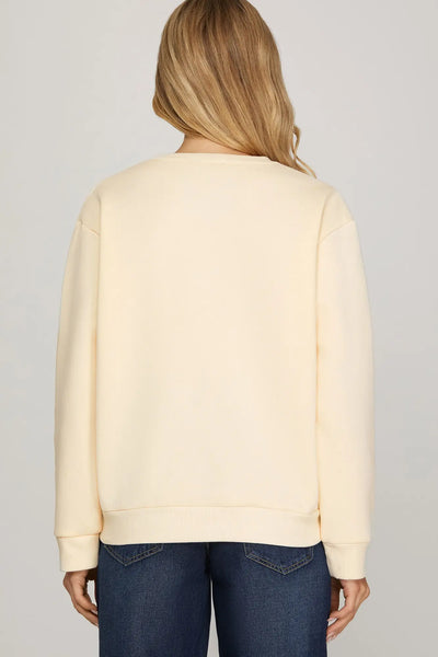 Oh Deer Sweatshirt - Cream