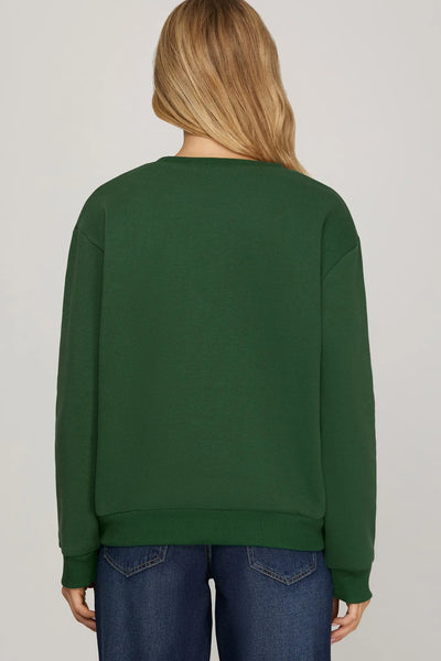Oh Deer Sweatshirt - Green