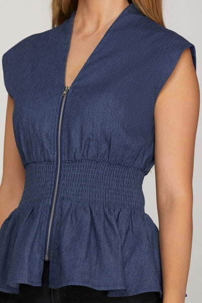 Monroe Top - Denim