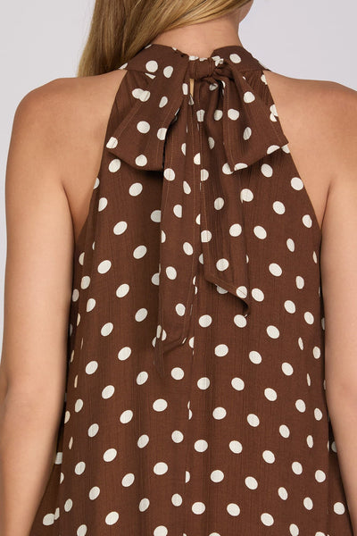 Madison Dot Maxi - Brown