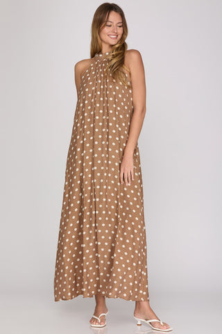Madison Dot Maxi - Taupe