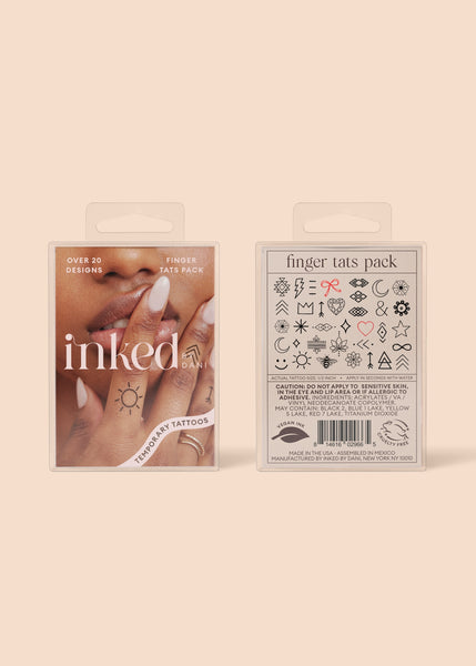 Temporary Tattoos - Finger Tats Pack