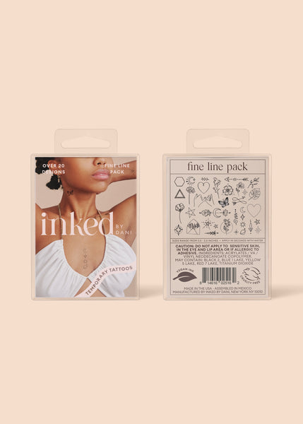 Temporary Tattoos - Fine Line Pack