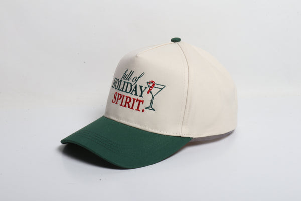 Full Of Holiday Spirit Hat-Beige/Green