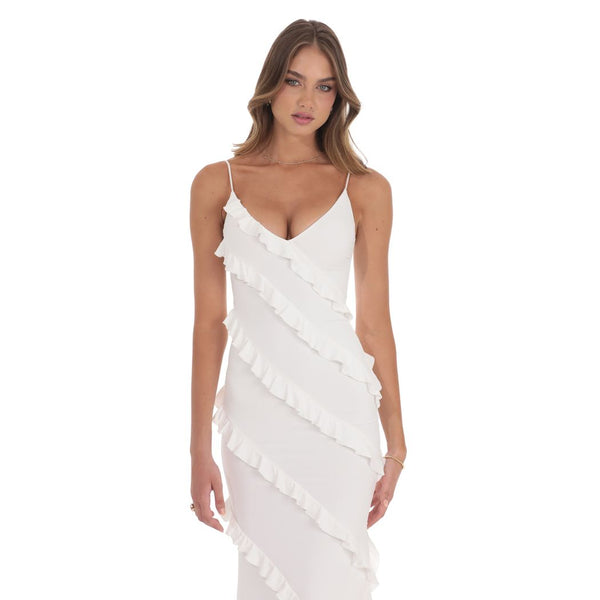 Lucy In The Sky Ruffle Romance Maxi Dress