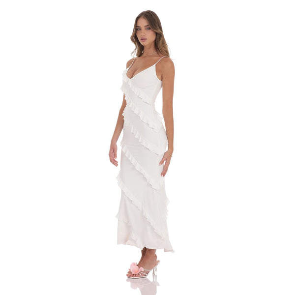 Lucy In The Sky Ruffle Romance Maxi Dress