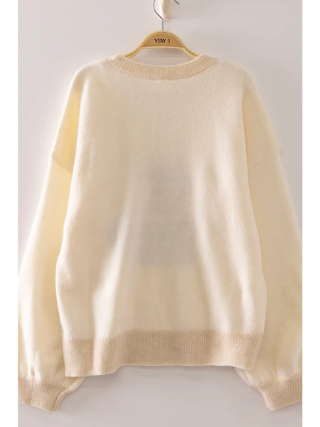 Dog Days Sweater-Ivory