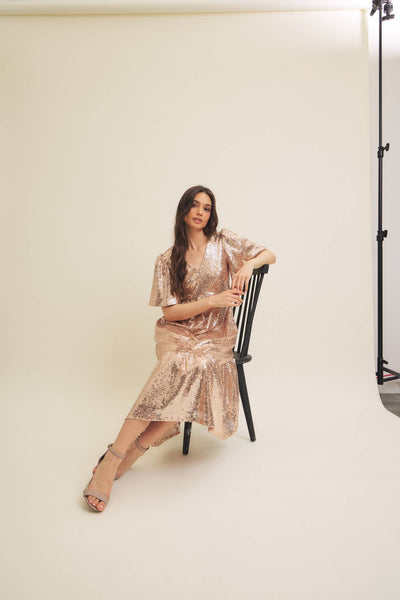 Holidaze Sequin Midi Dress