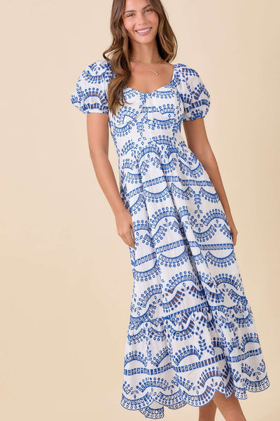 Mykonos Eyelet Maxi Dress