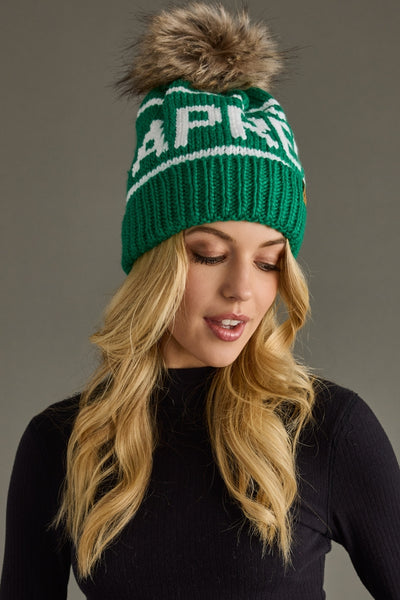 Apres Pom Hat - Green