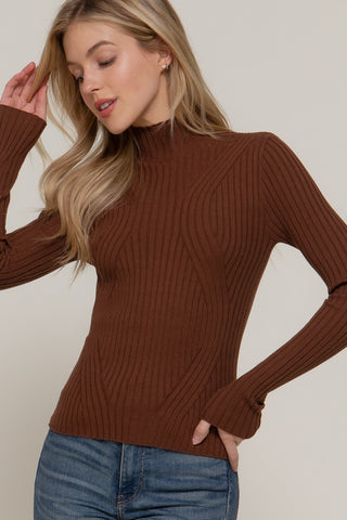 Autumn Embrace Sweater - Coffee