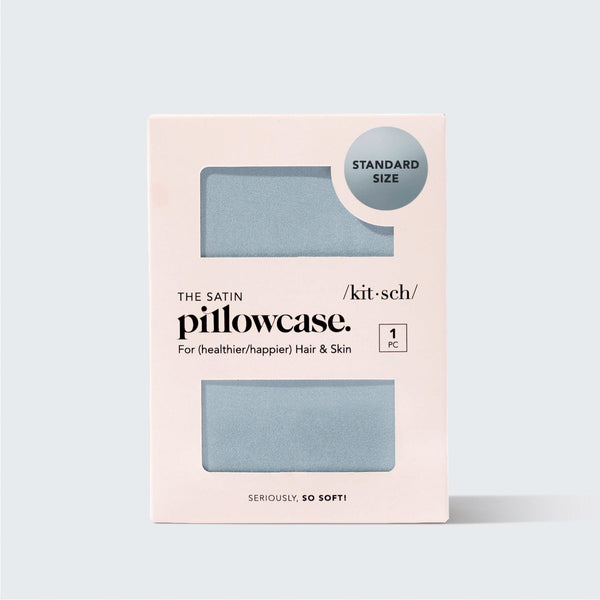 Kitsch Satin Pillowcase Standard - Haze Blue