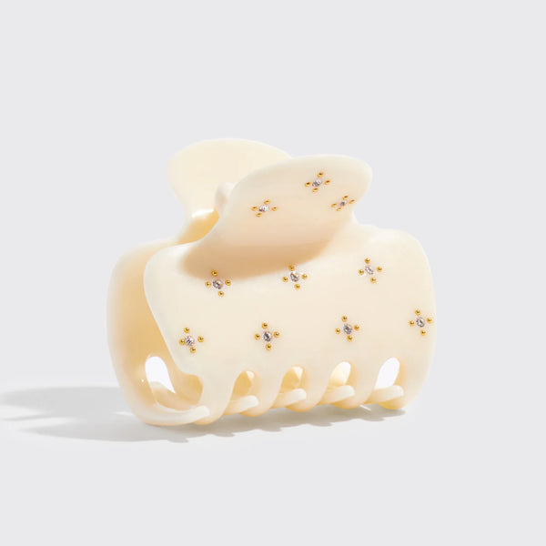 Kitsch Rhinestone Med Claw-Ivory