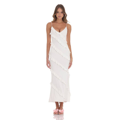Lucy In The Sky Ruffle Romance Maxi Dress