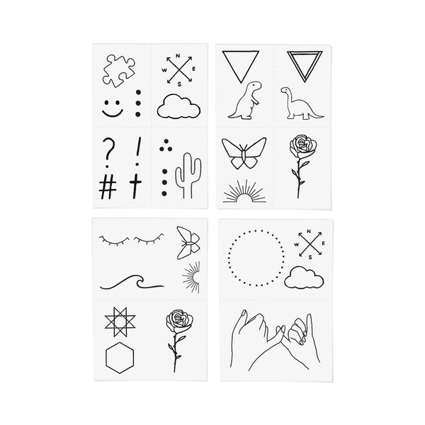 Temporary Tattoos - Barely There Pack