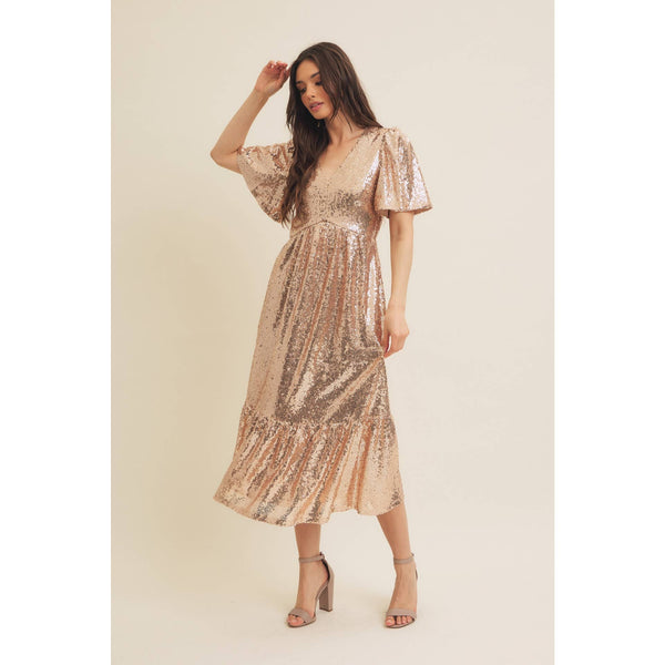 Holidaze Sequin Midi Dress