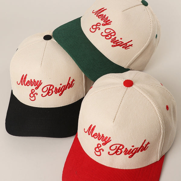 Merry And Bright Corduroy Hat