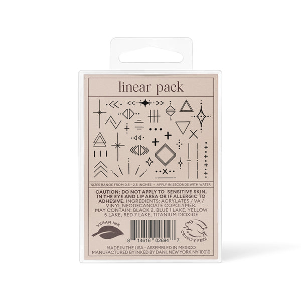 Temporary Tattoos - Linear Pack