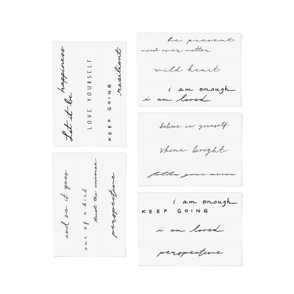 Temporary Tattoos - Mantra Pack