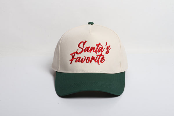 Santa's Favorite Hat - Beige/Green