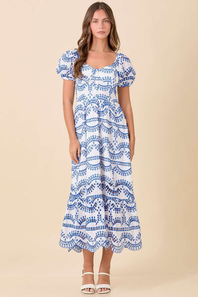 Mykonos Eyelet Maxi Dress