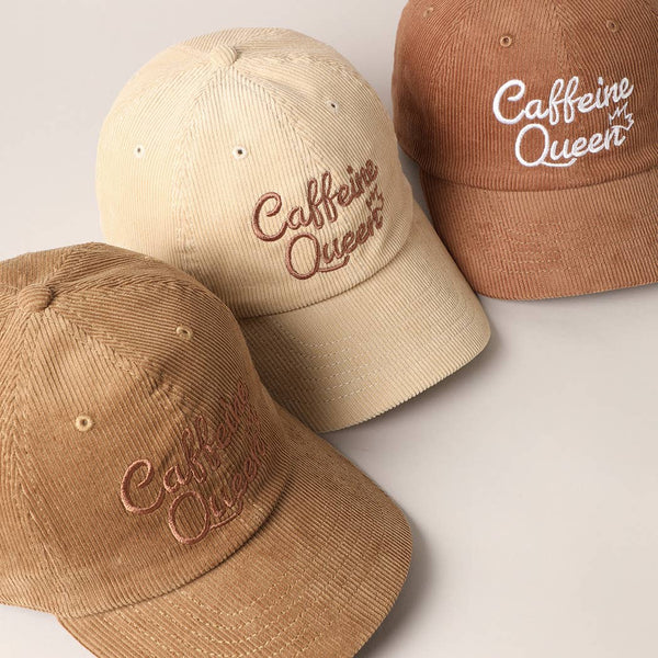 Caffeine Queen Corduroy Hat - Sand