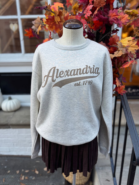 Alexandria 1749 Crew - Oat Heather