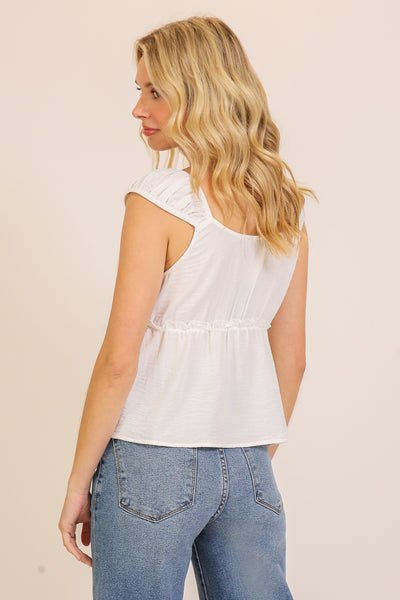 Flutter Top - White