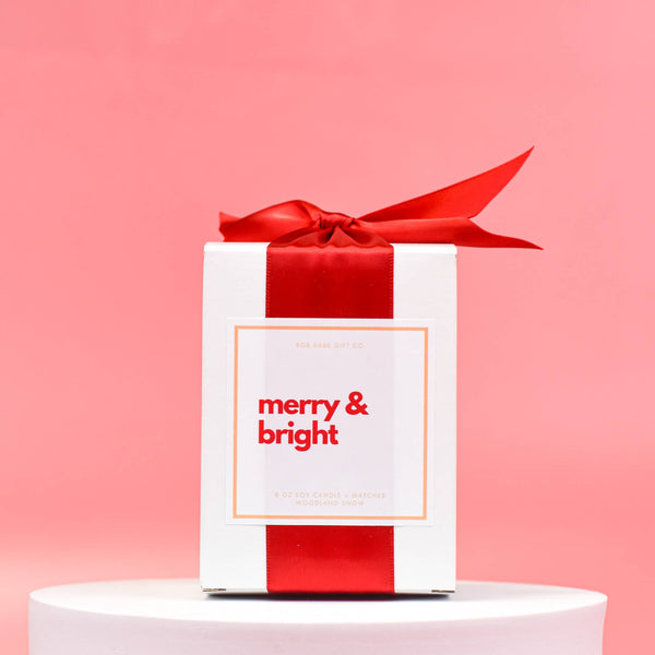 Merry And Bright Candle Gift Box